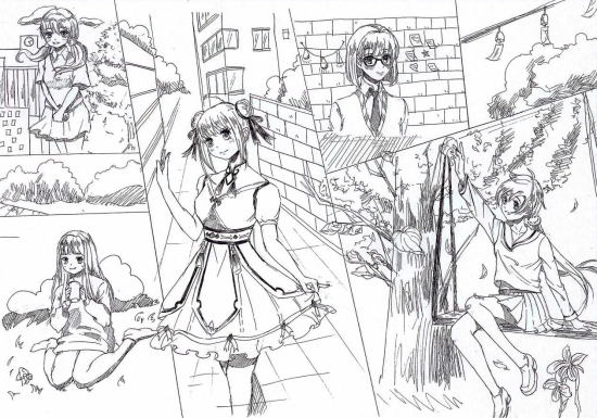 图为来自河北的石晨歌创作的绘画作品《我的动漫梦》。.png